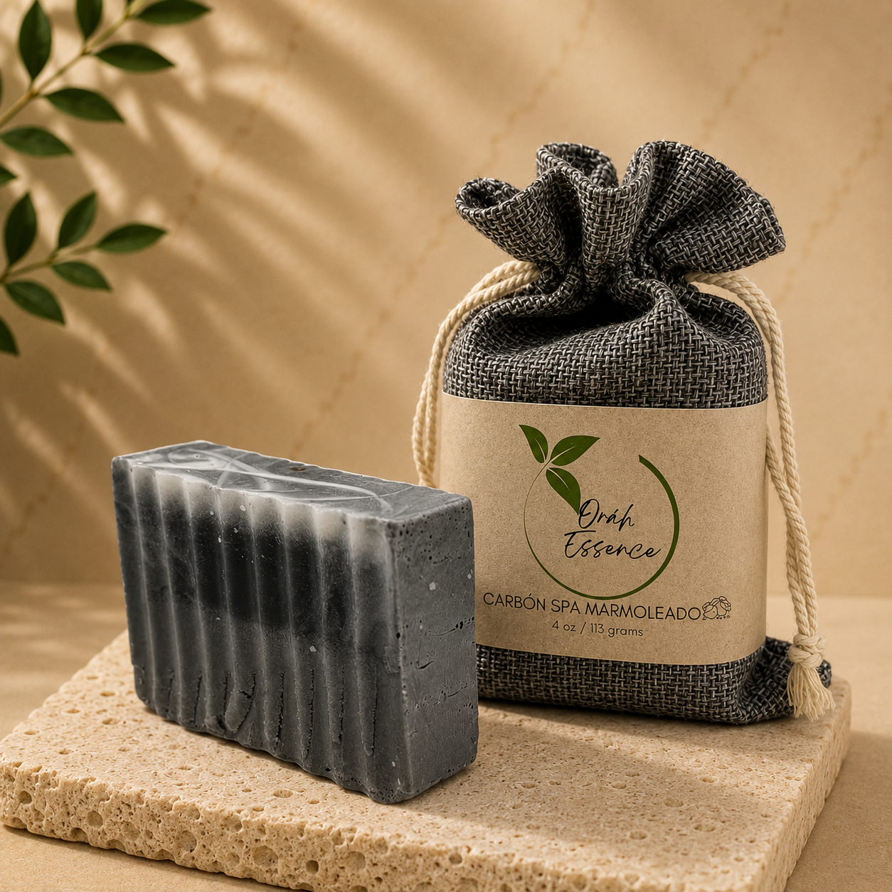 Marbled Charcoal SPA Soap – Handcrafted Detoxifying  Soap